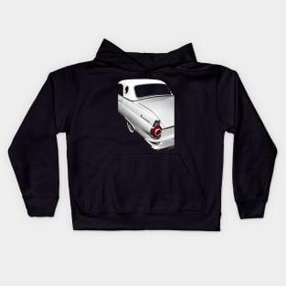 1955 Ford Thunderbird - high contrast Kids Hoodie